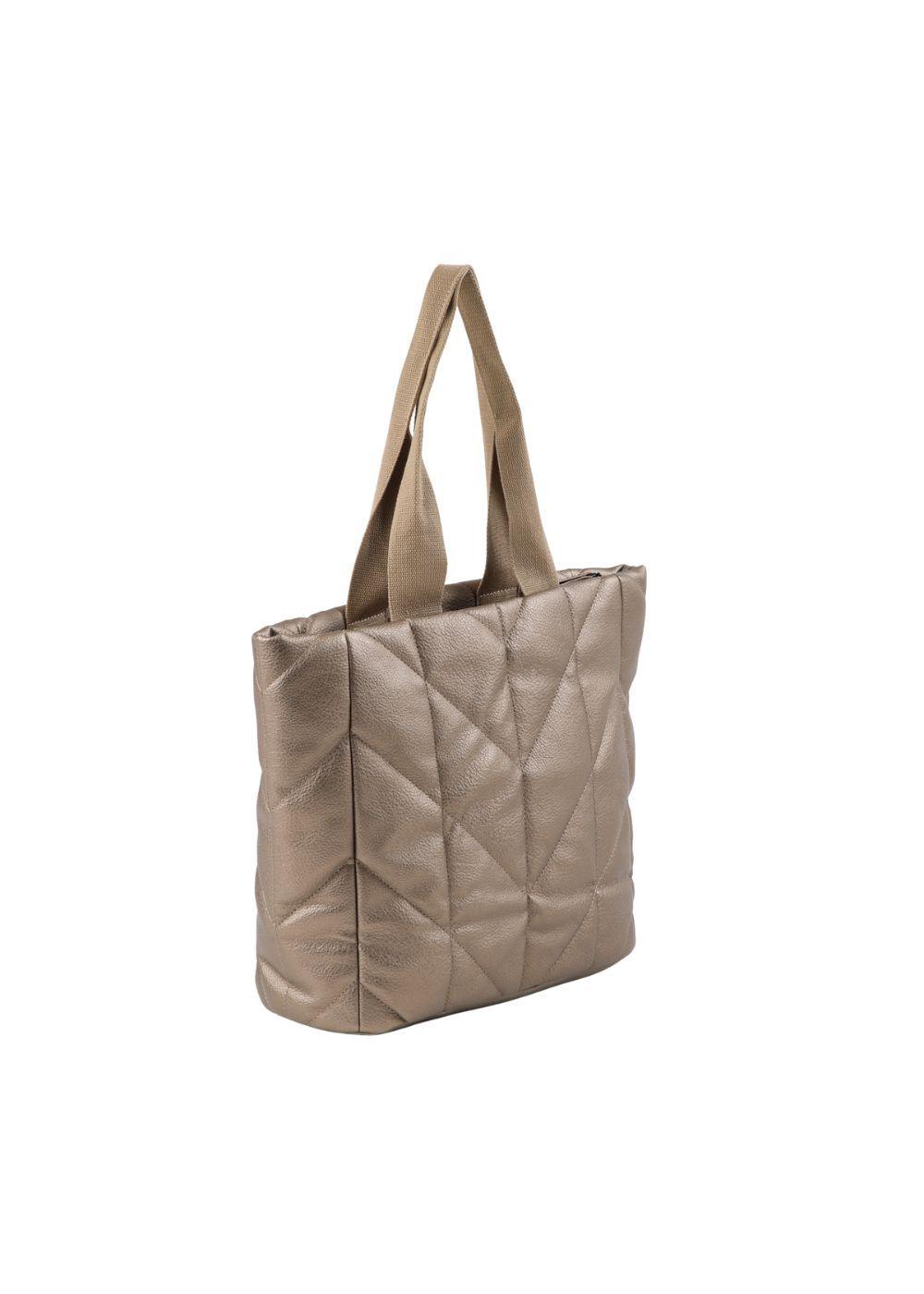 Cartera Tote Boni Ecocuero bronce Humana-1