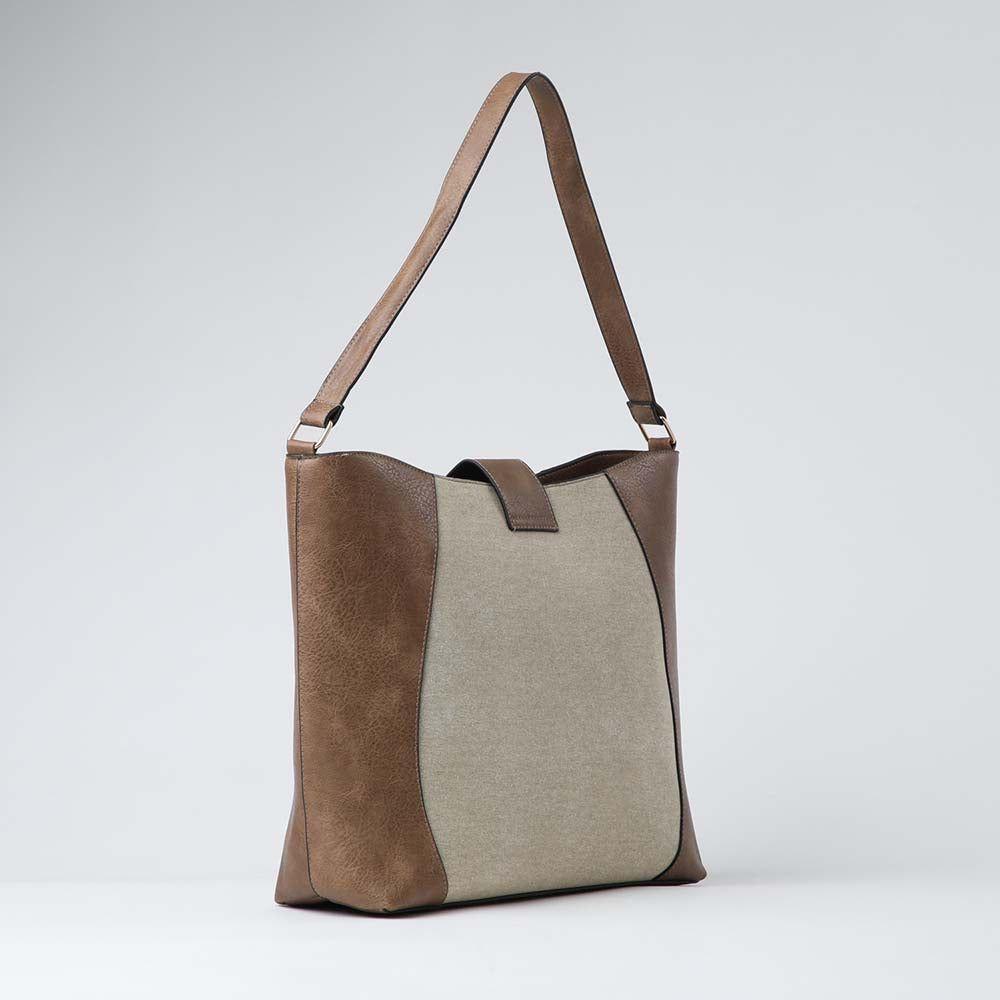 Cartera Hombro Emma Beige i-D-1