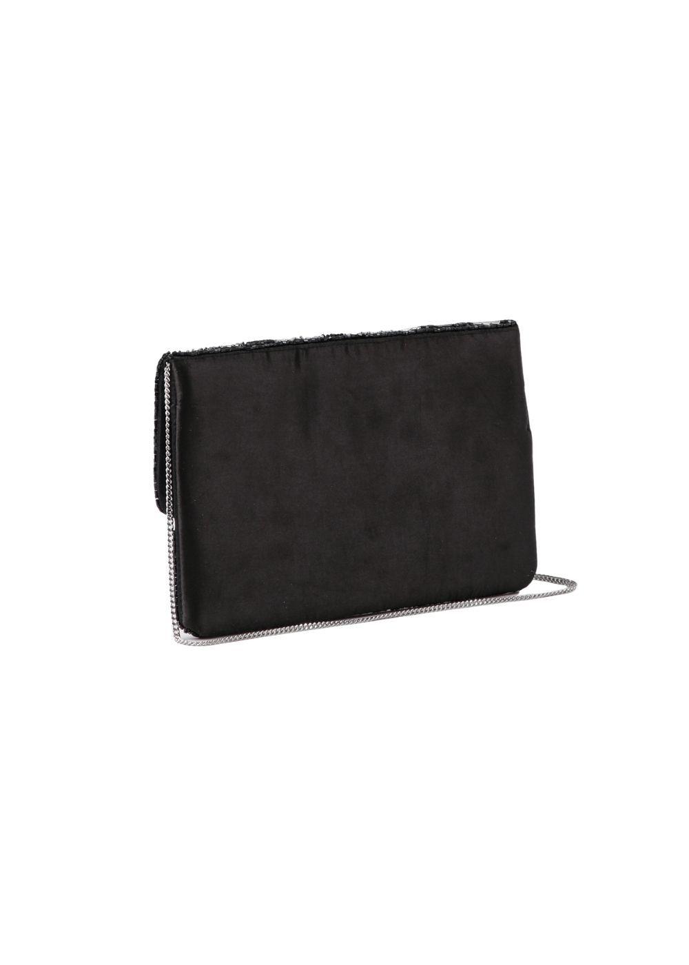 Cartera De Fiesta Mostacilla Radial Plateado Humana-2