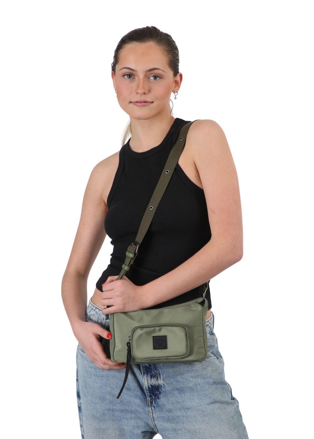 Cartera Bandolera Burgos Nylon Verde ID-3