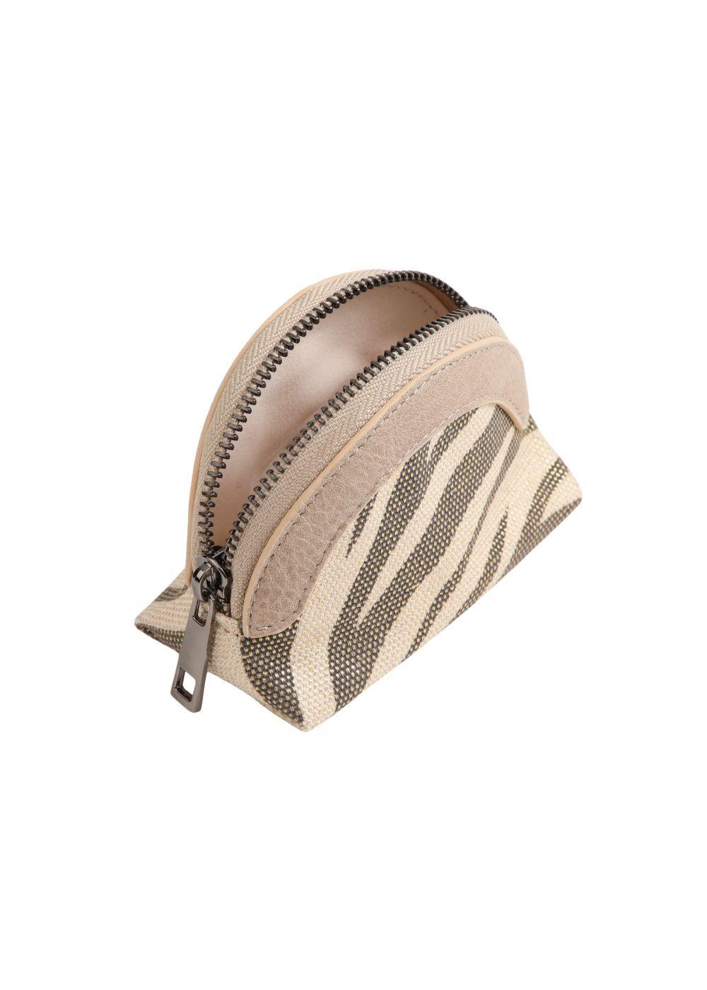 Monedero Helga Canvas Zebra Beige Humana-2
