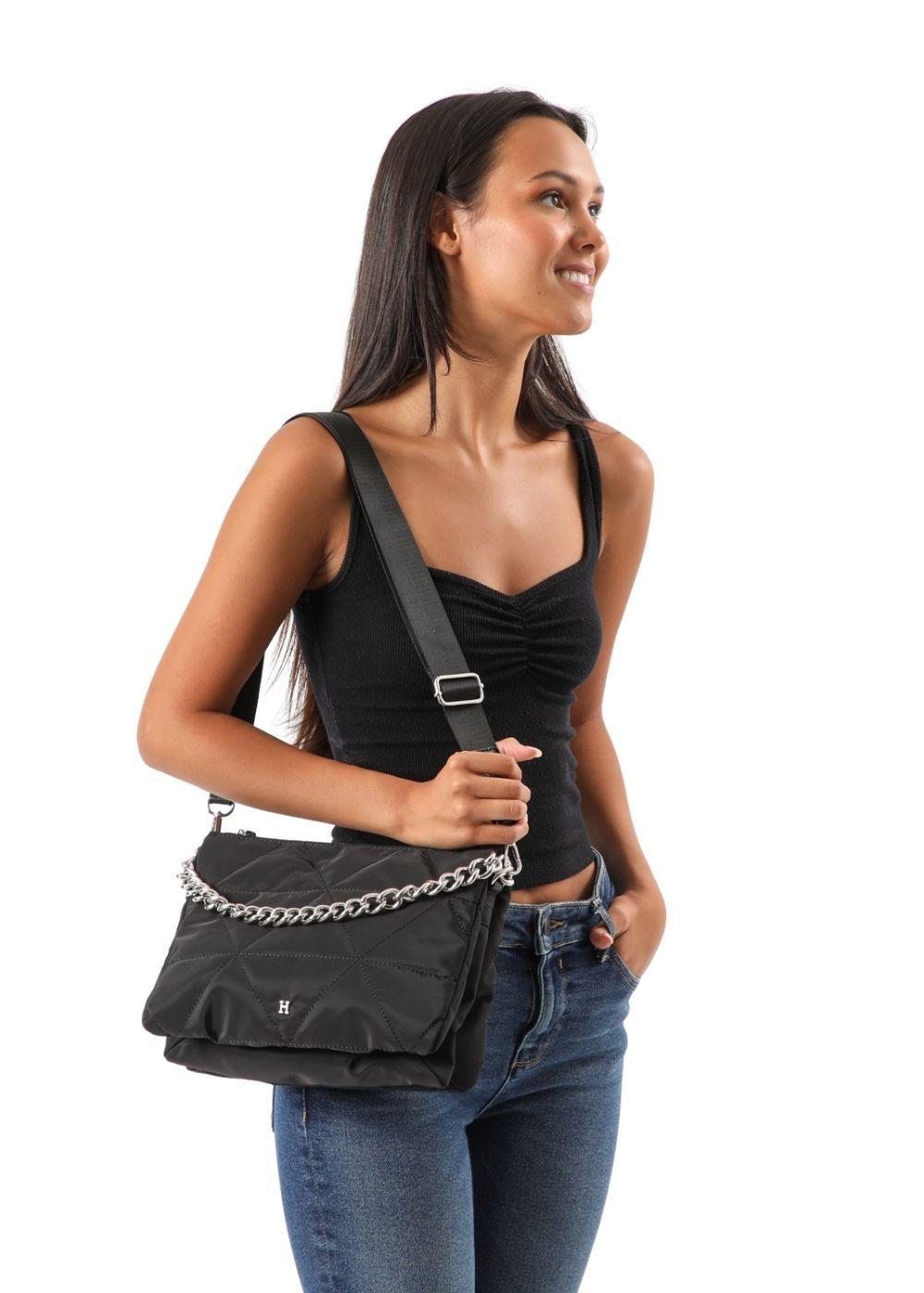 Cartera Cruzada Gibraltar Negra Humana-4