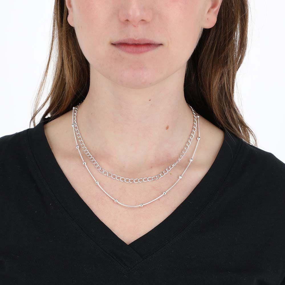 Collar Largo Germana Plateado Humana-1