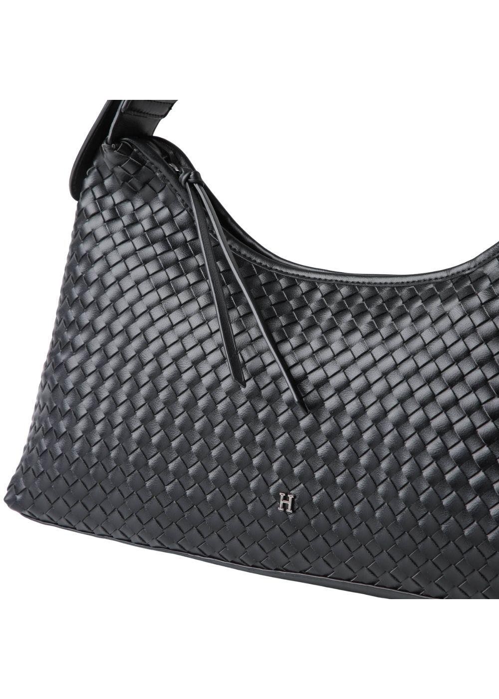 Cartera Bandolera Iris Ecocuero Negro Humana-2