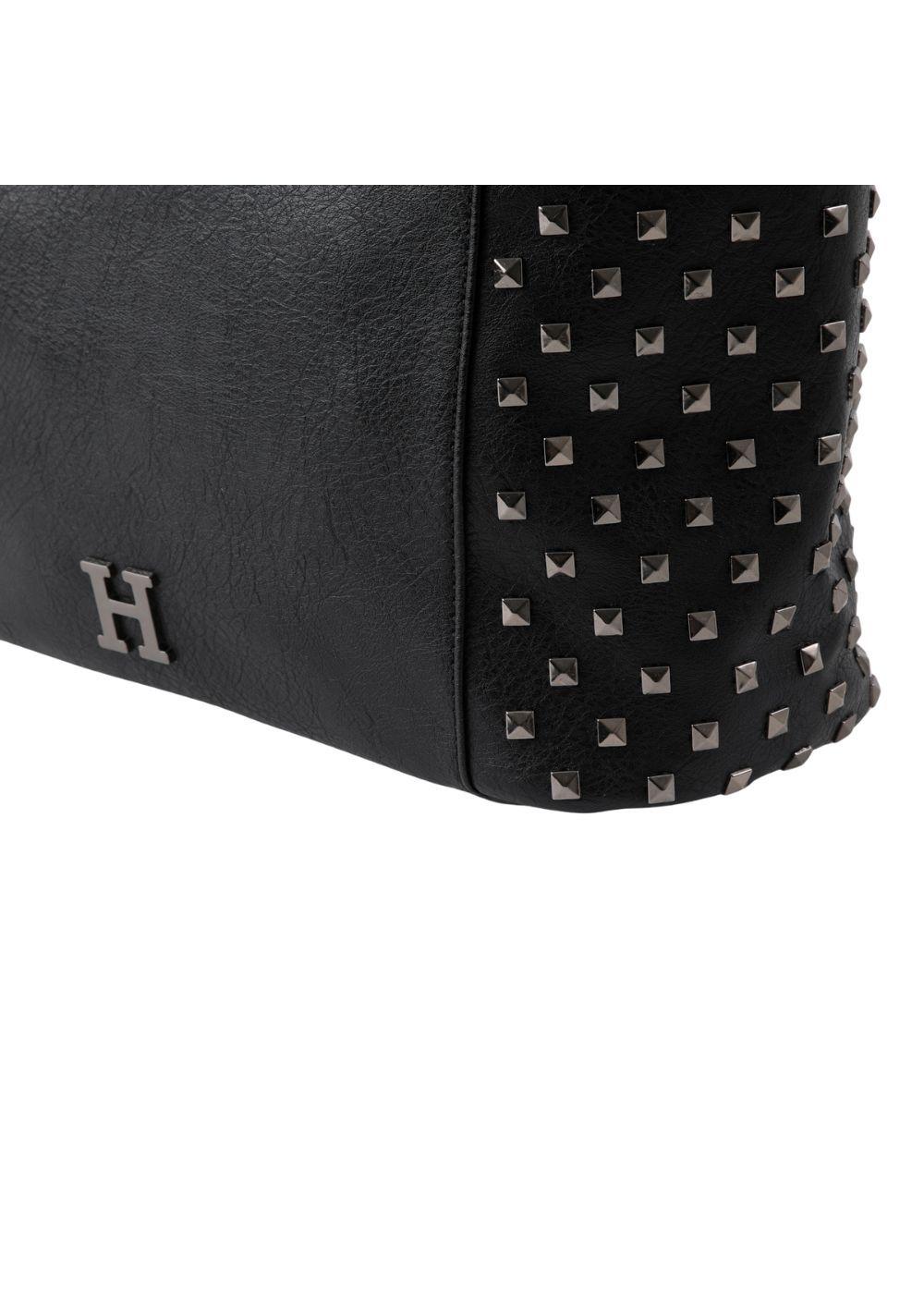 Cartera Tote Ecocuero Carol Negro Humana-2