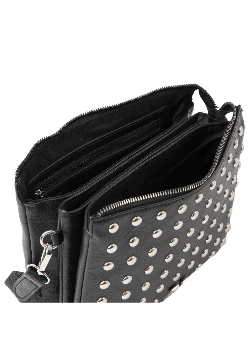 Cartera Cruzada Bárbara Negro Humana-3
