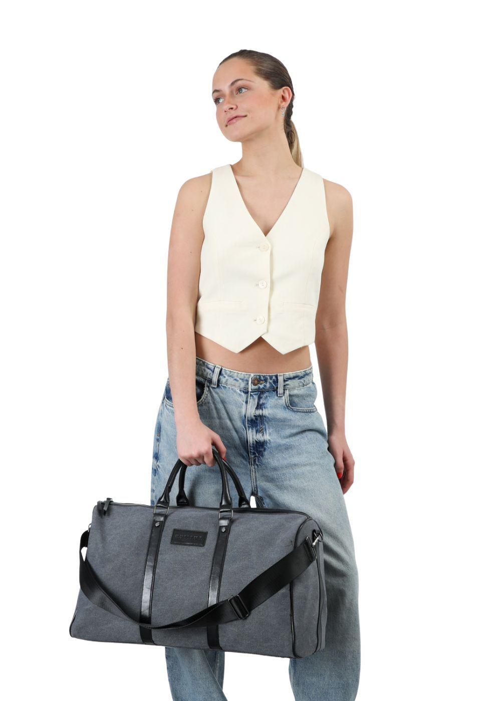 Bolso Ava Canvas Gris Viaje Humana-3