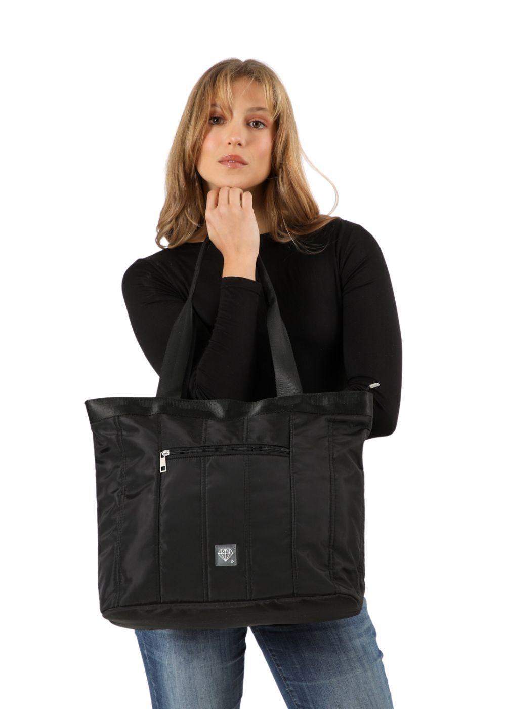 Cartera Hombro Acacia Nylon Negro I-D-3