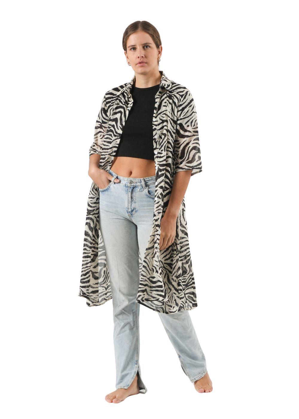 Kimono Mosaic Negro Humana-0