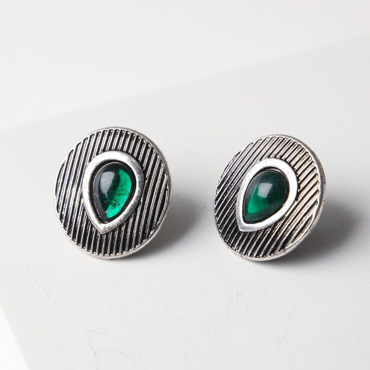 Aros Pegado Verde Chanel Humana-0