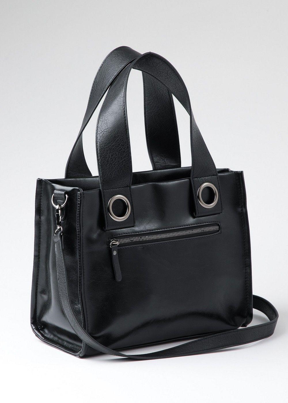 Cartera Tote Aylin Negro Humana-2
