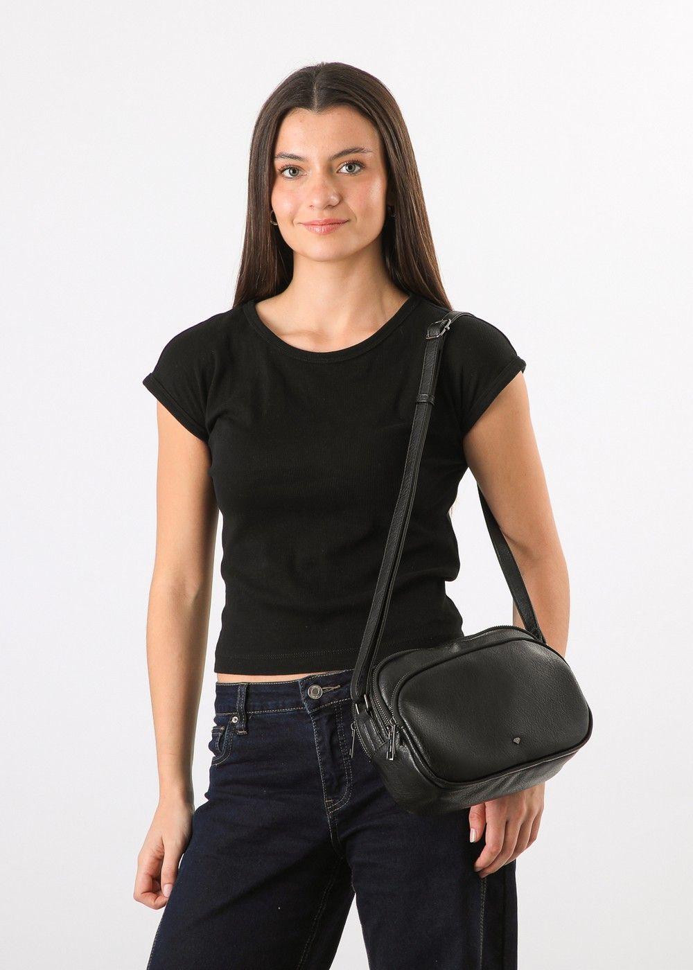 Cartera Cruzada Baniano Black I-D-2