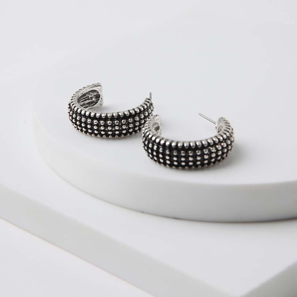 Aros Argolla Clapton Plateado Humana-0