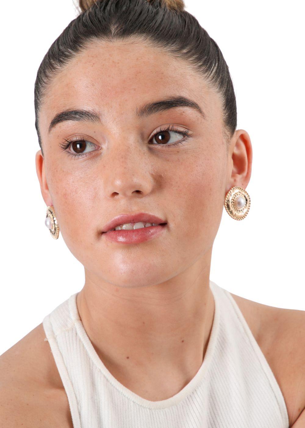 Aros clip Flo Dorado ID-1