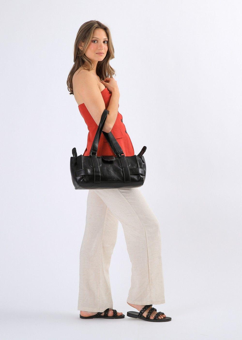 Cartera Hombro Uma Black Humana-3