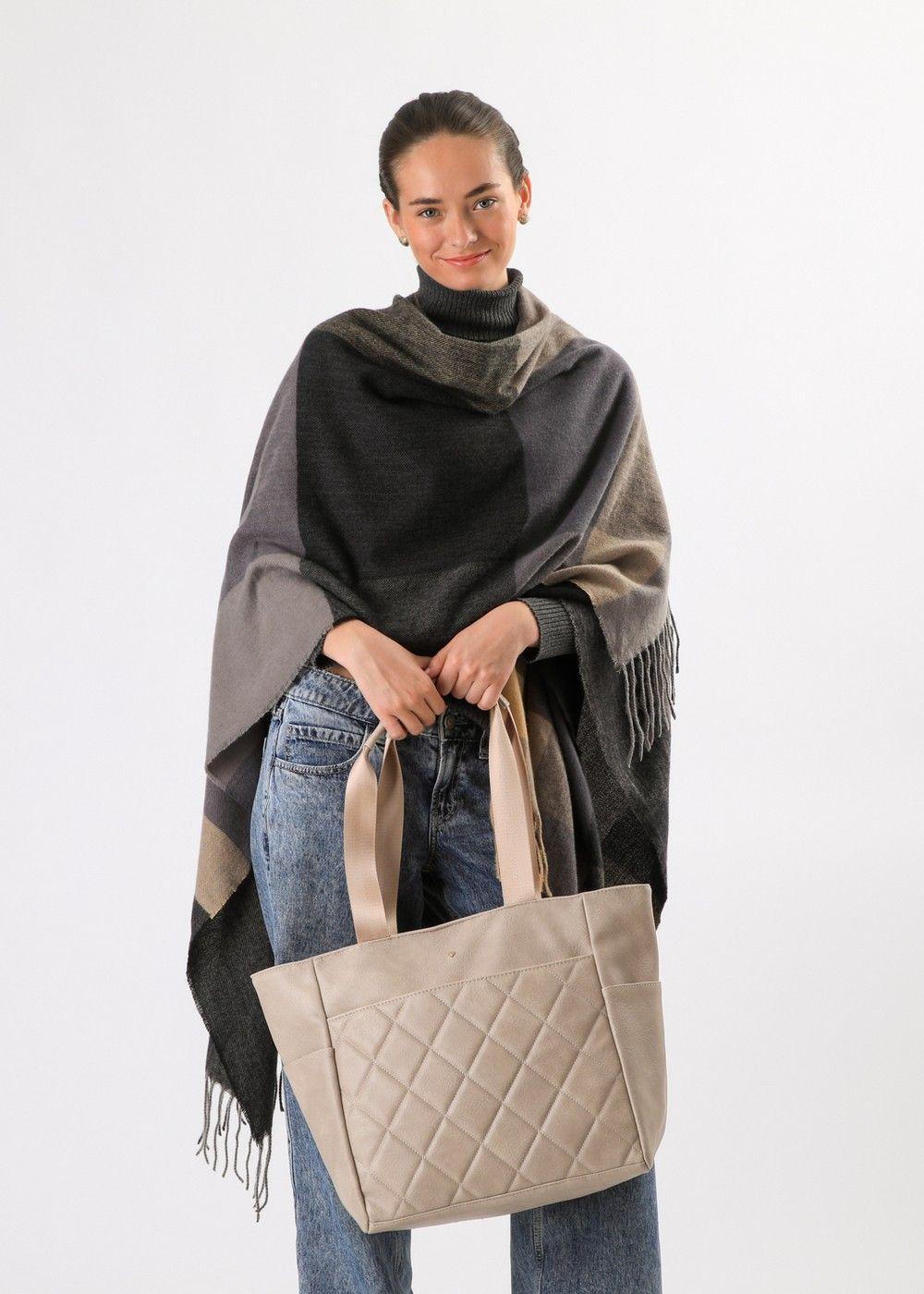 Cartera Tote Perugia Beige I-D-2