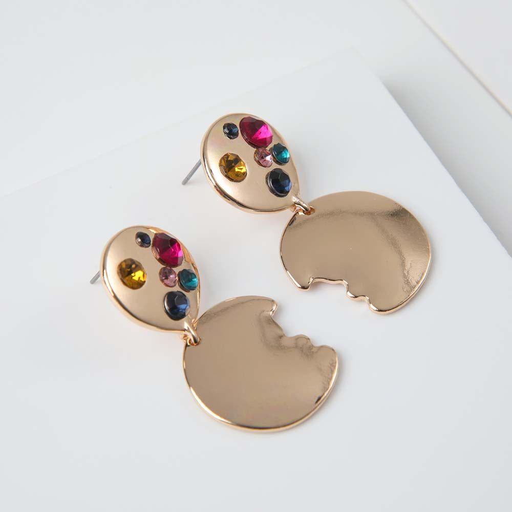 Aros Medianjos Mondrian Dorados i-D-0