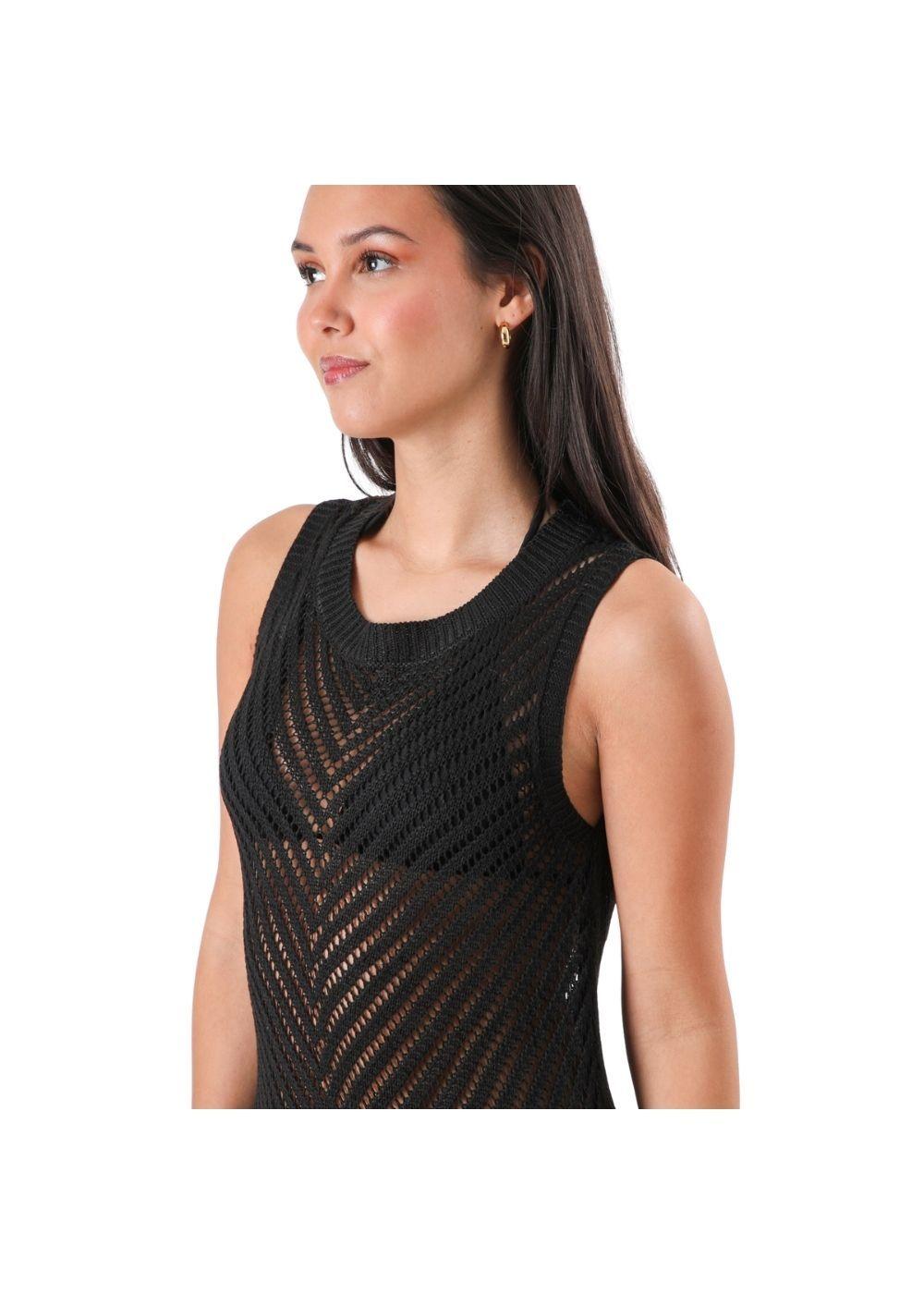 Kimono Tejido Laura Negro Humana-2