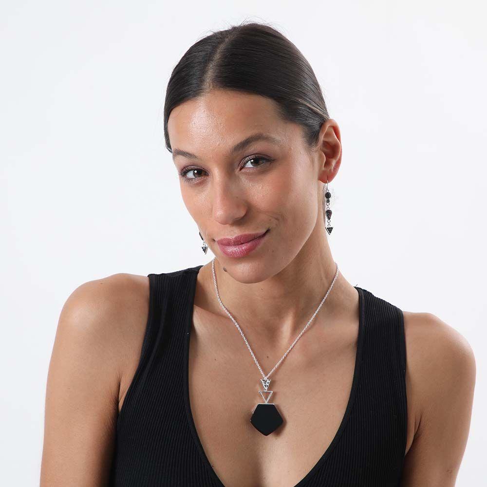 Collar Largo Vedder Negro i-D-1