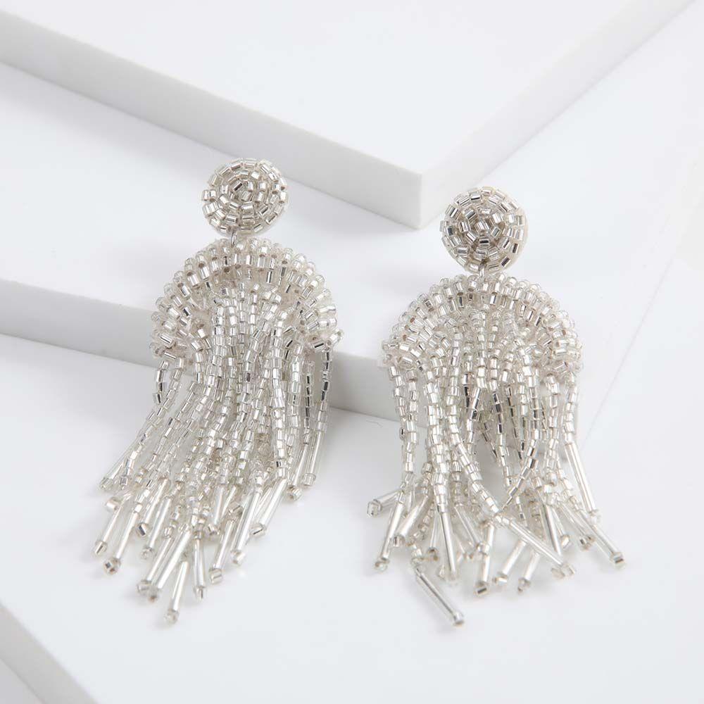 Aros Largo Lunar Plateado Humana-0