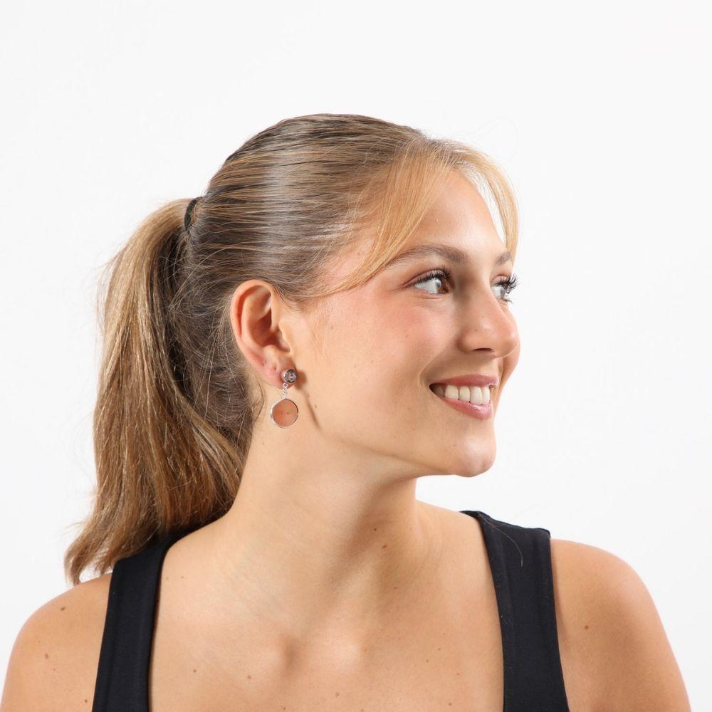 Aros Mediano Plateado Studio Humana-1