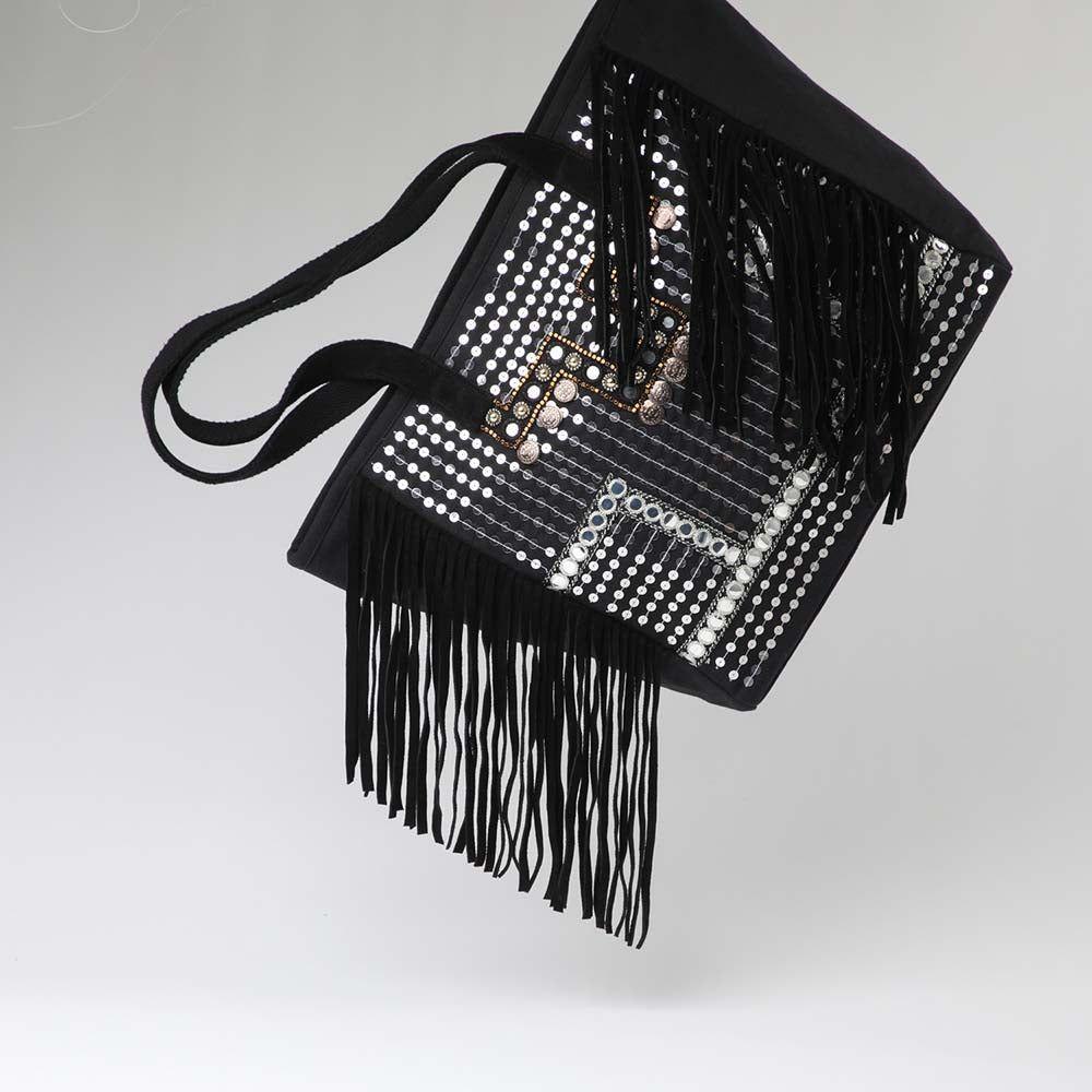 Cartera Hombro Coins Negra Humana-1