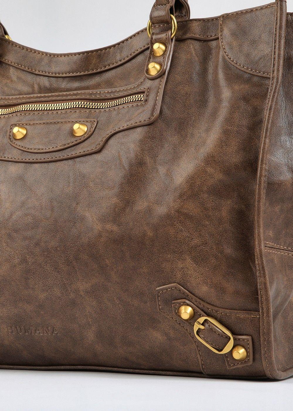 Cartera Tote Mia Brown Humana-2