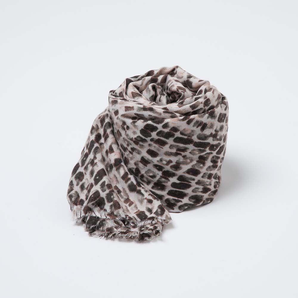 Pañuelo Estampado Gele Café i-D-0