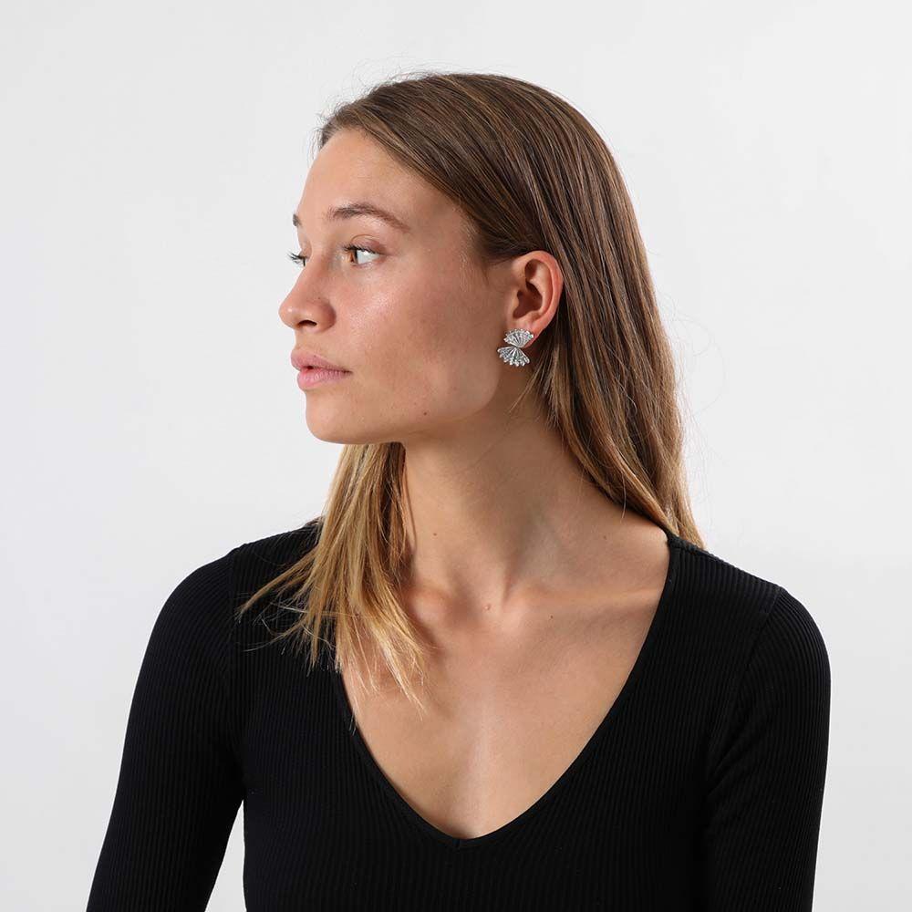 Aros Mediano Fiji Plateado i-D-1