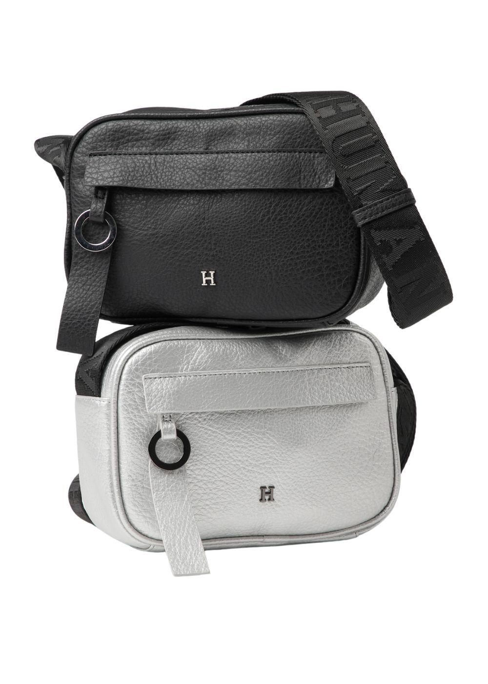 Cartera Cruzada Federica Plateada Humana-1