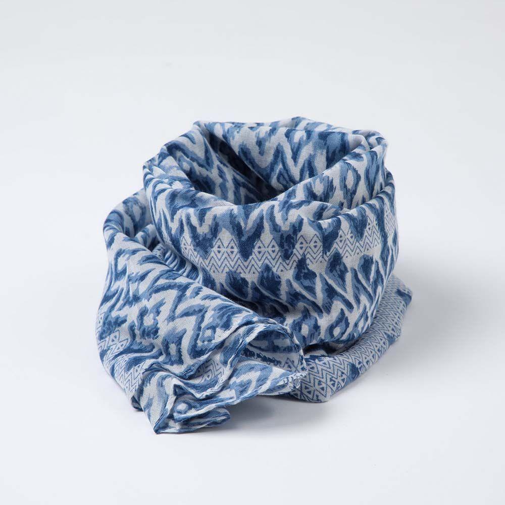 Pañuelo Estampado Agua Azul i-D-0