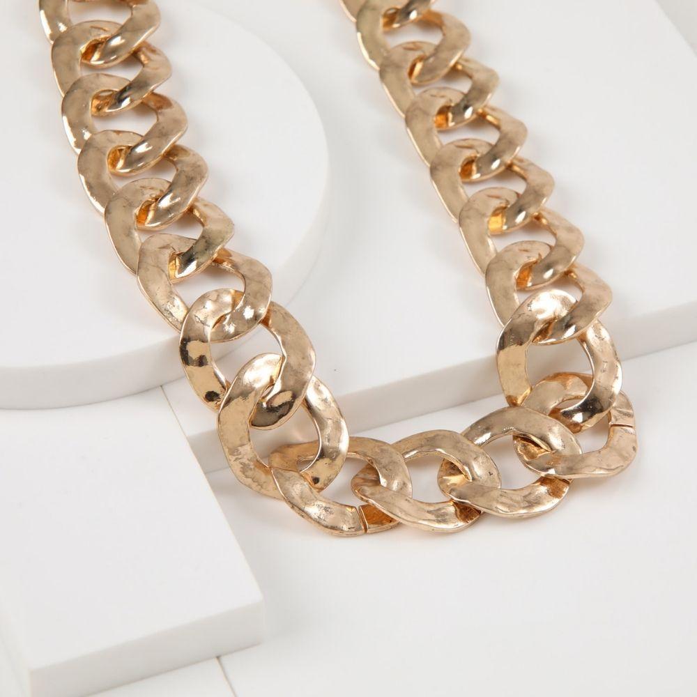 Collar Corto Dorado Boho Humana-0