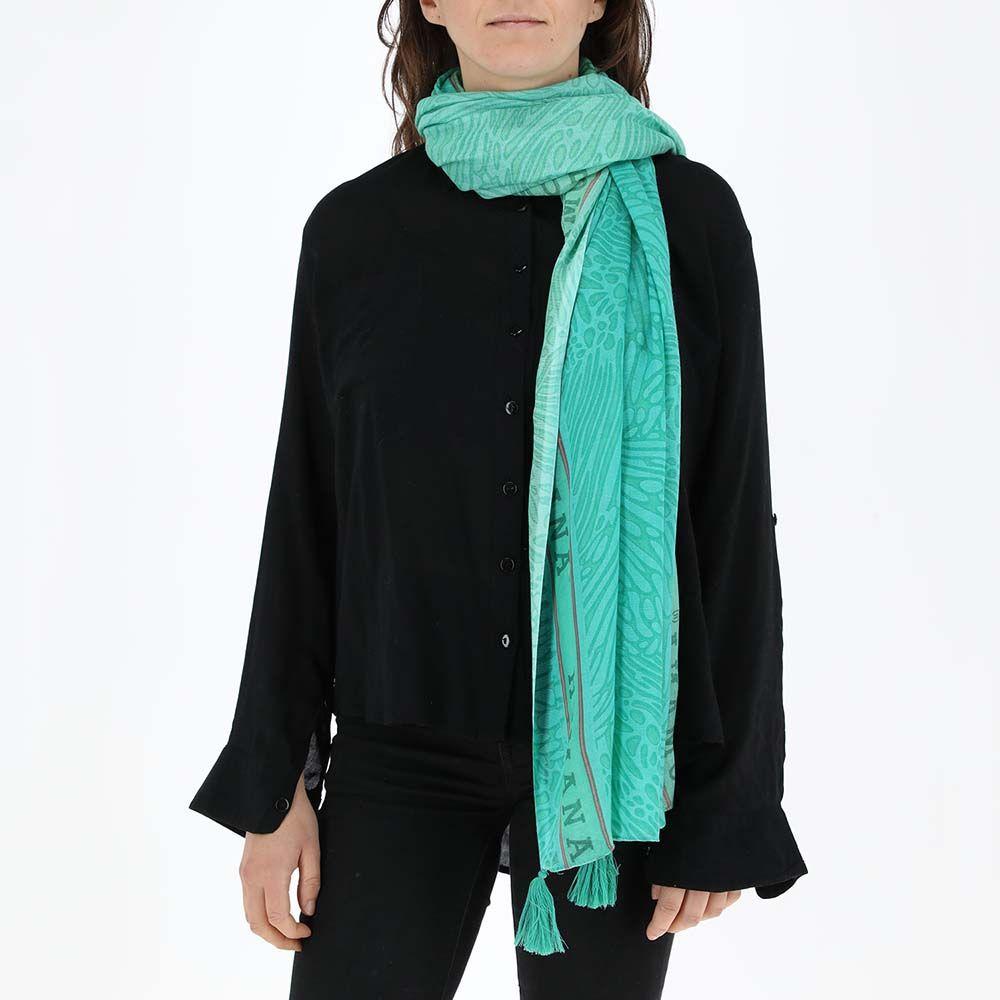 Pañuelo Estampado Hojas verde Humana-0