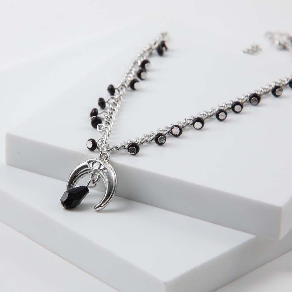 Collar Corto Libra Plateado Humana-0