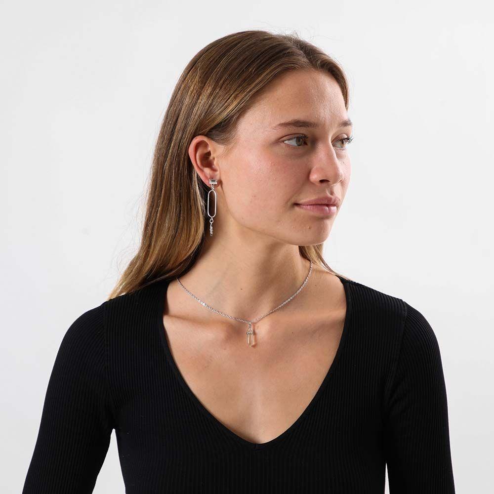 Collar Corto Nirvana Plateado i-D-1