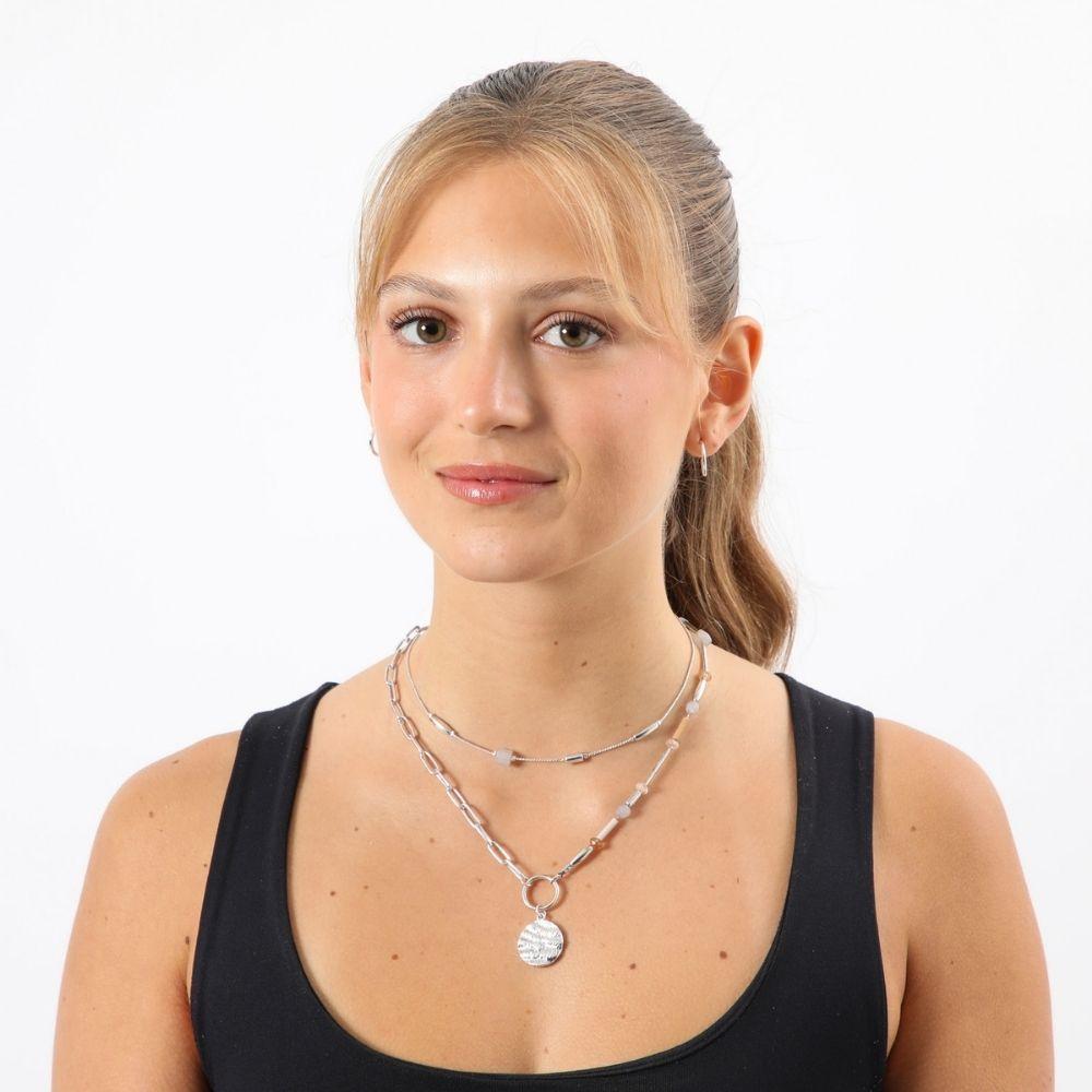 Collar Corto Andrea Plateado Studio Humana-1