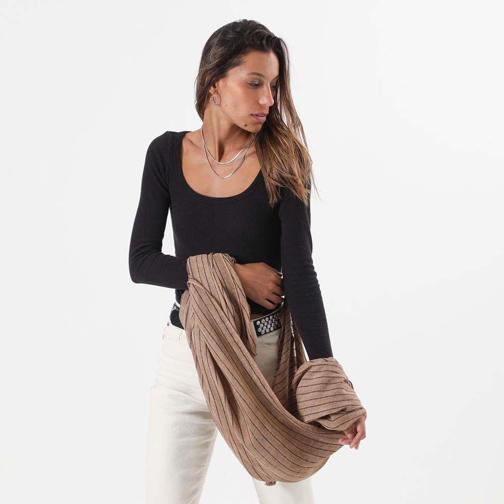 Pañuelo Liso Café Pola Humana-2