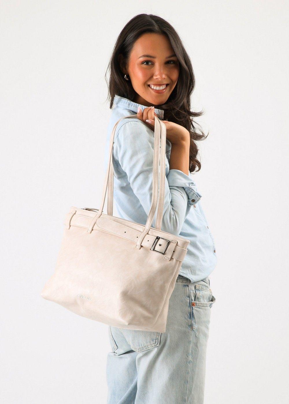 Cartera Tote Asia Ivory Humana-4