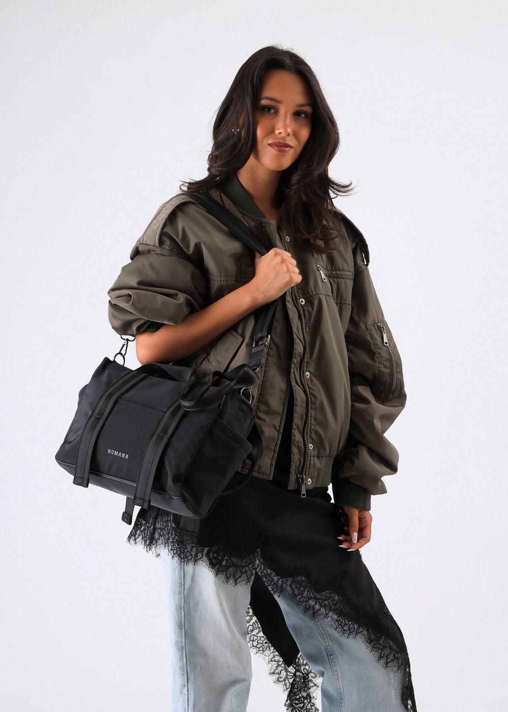 Cartera Tote Caty Negro Humana-0