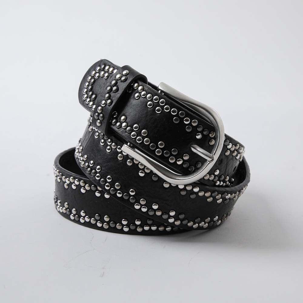 Cinturón Invierno Tachas Negro Humana-1