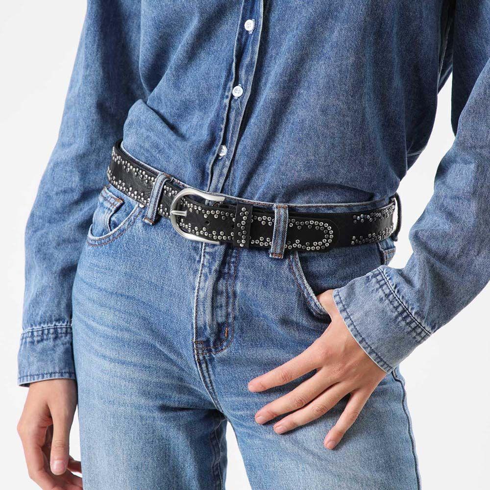 Cinturón Invierno Tachas Negro Humana-2