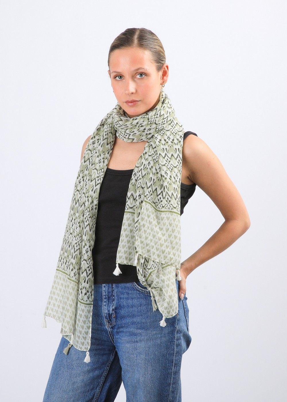 Pañuelo Estampado Alamo Green I-D-1