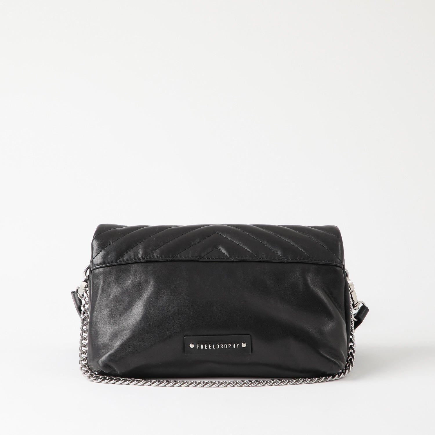 Cartera Cuero Cruzada Amsterdam Quilt Black-4