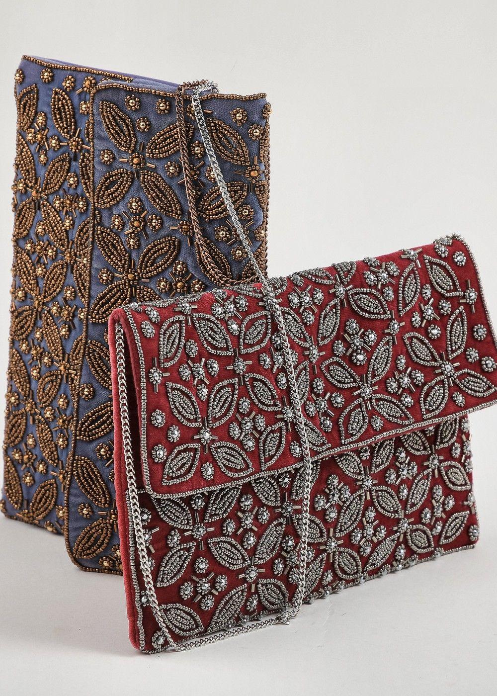 Cartera Clutch Elliot Blue Azul Humana-1