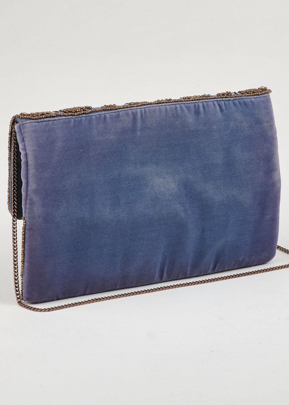 Cartera Clutch Elliot Blue Azul Humana-2