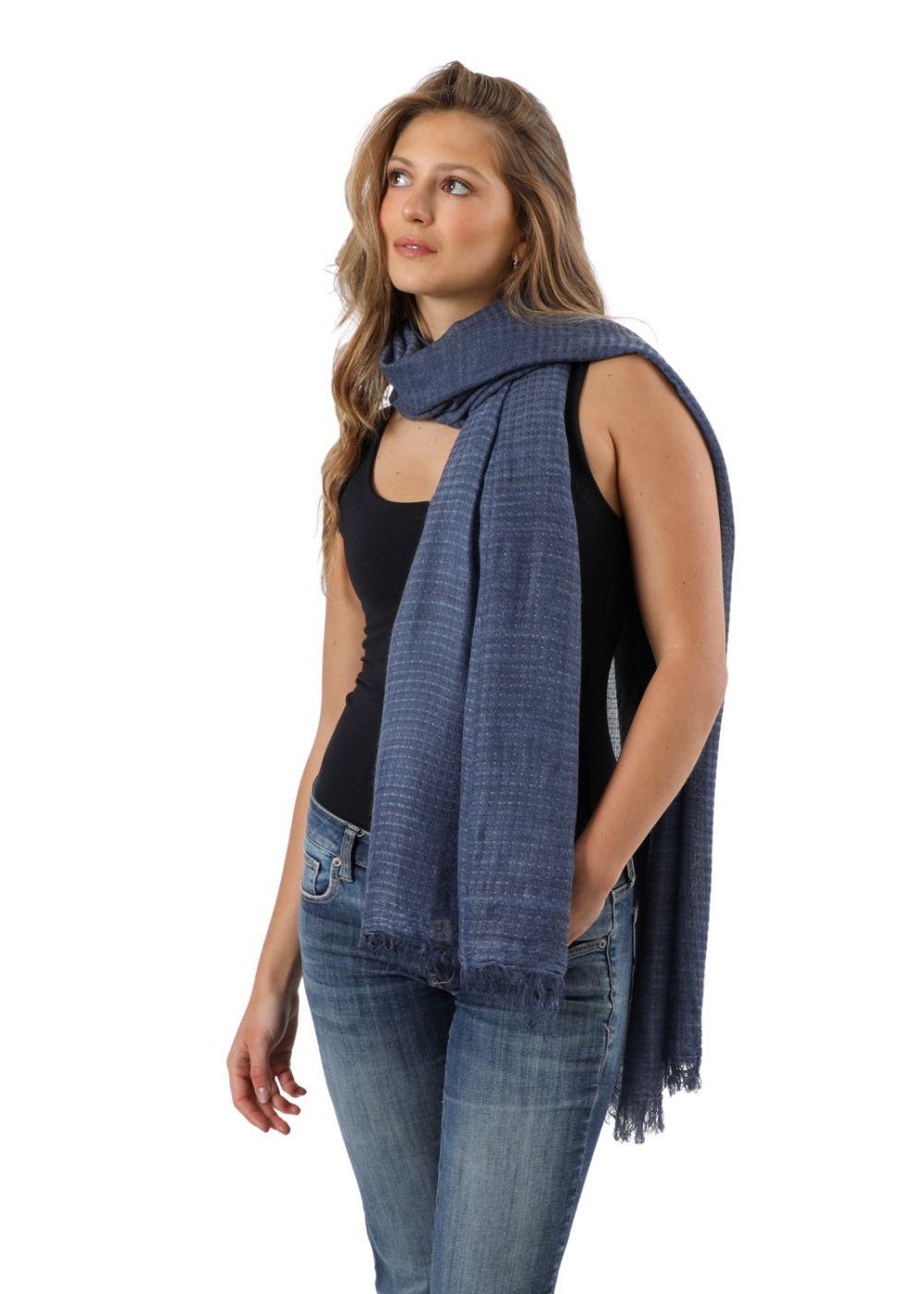 Pañuelo Liso Viena Azul Humana-2