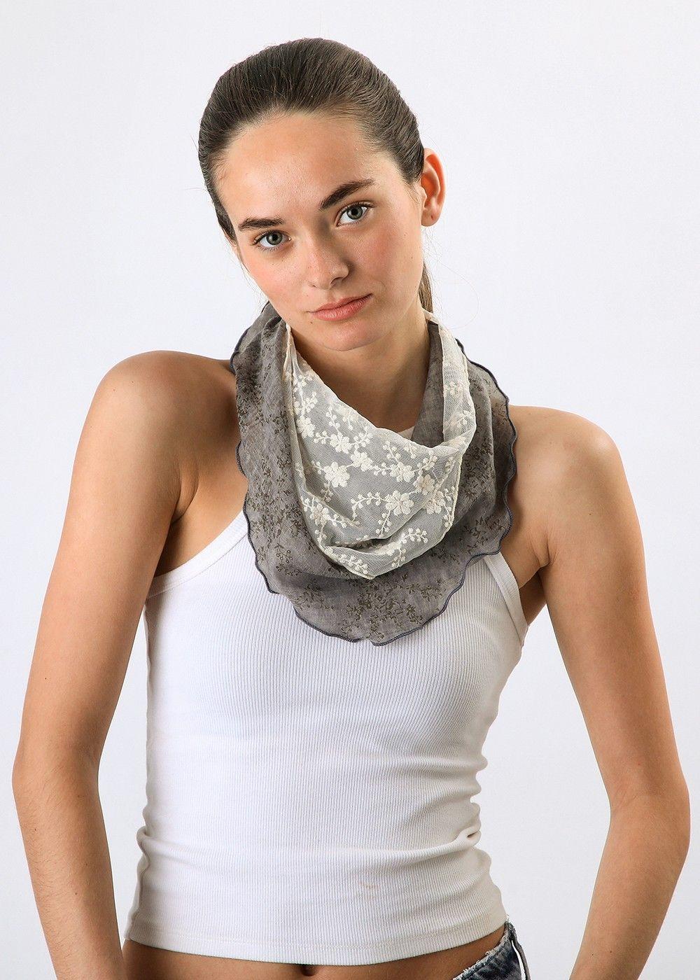 Pañuelo Bandana Trend Augusta Gris Humana-1