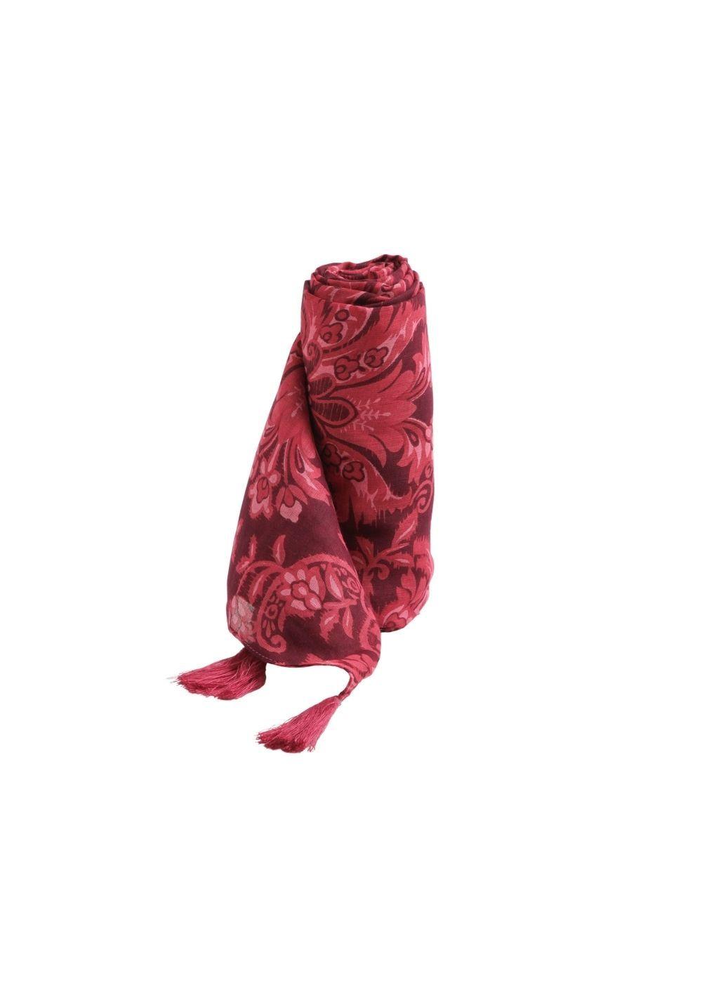 Pañuelo Estampado Abel Burdeo Borlas Humana-0
