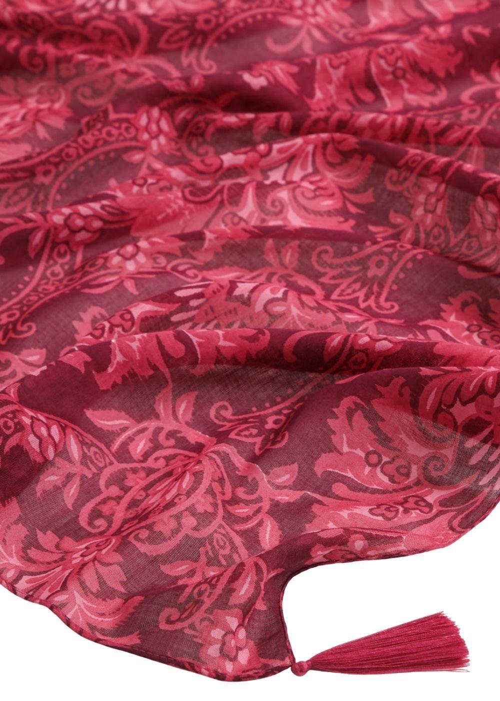 Pañuelo Estampado Abel Burdeo Borlas Humana-1
