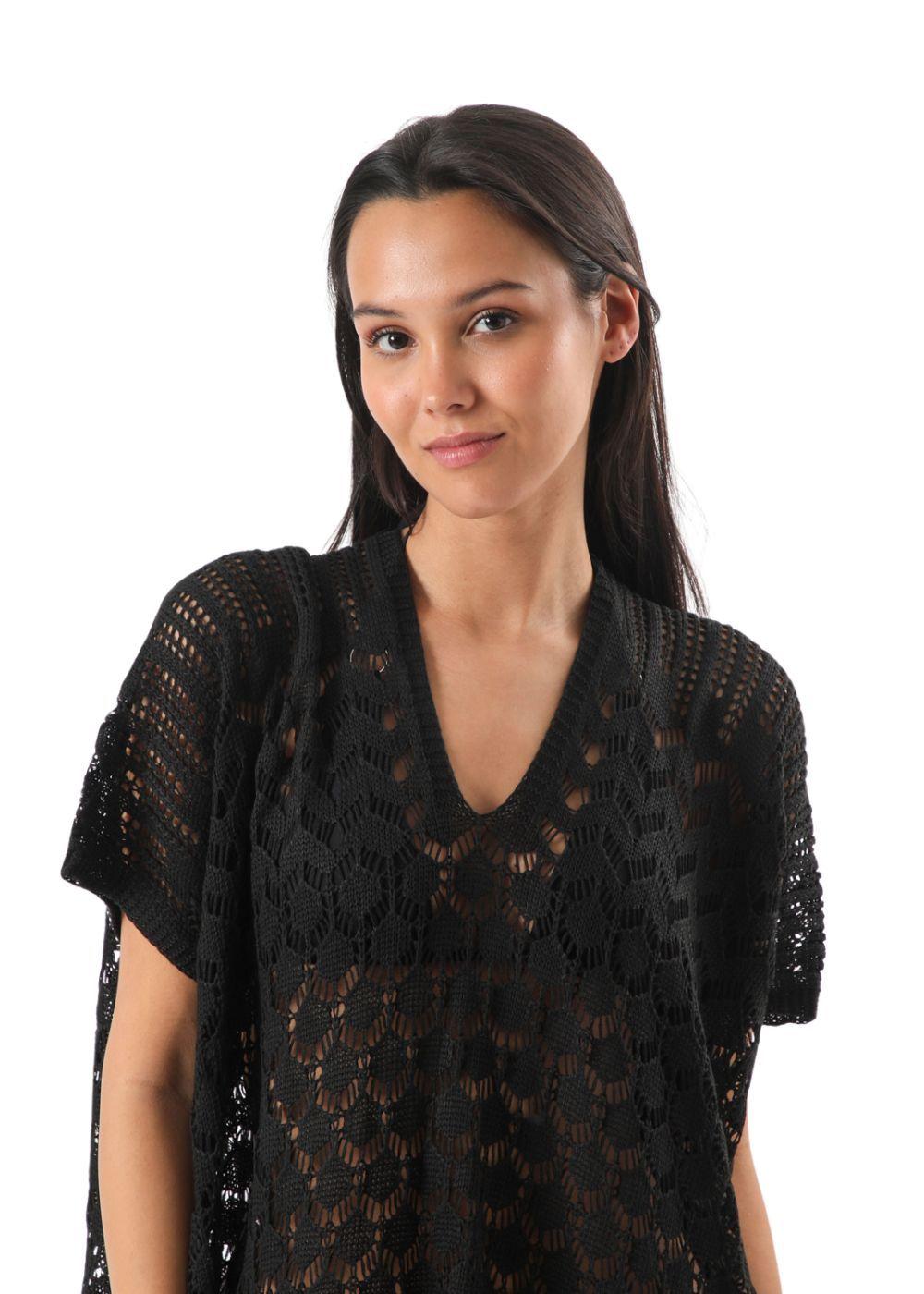 Kimono Cancún Negro Humana-2